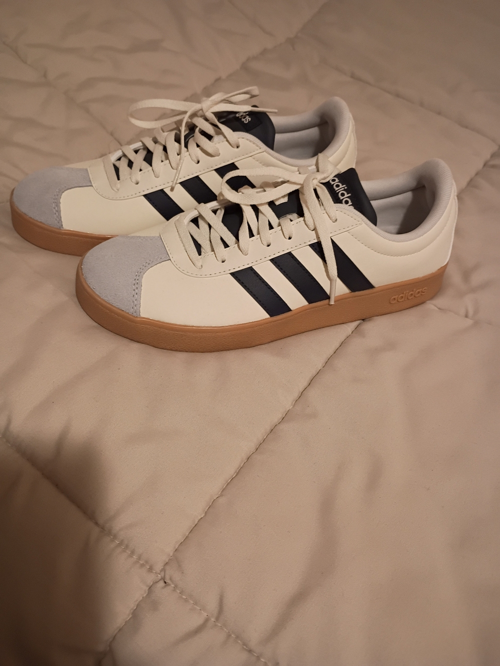 Adidas VL Court 3.0 Women's Sneakers White & Gray Brand New